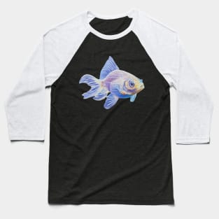 White Goldfish - fish painting (no background) Baseball T-Shirt
